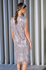 51517 Платье женское (серебристый)
