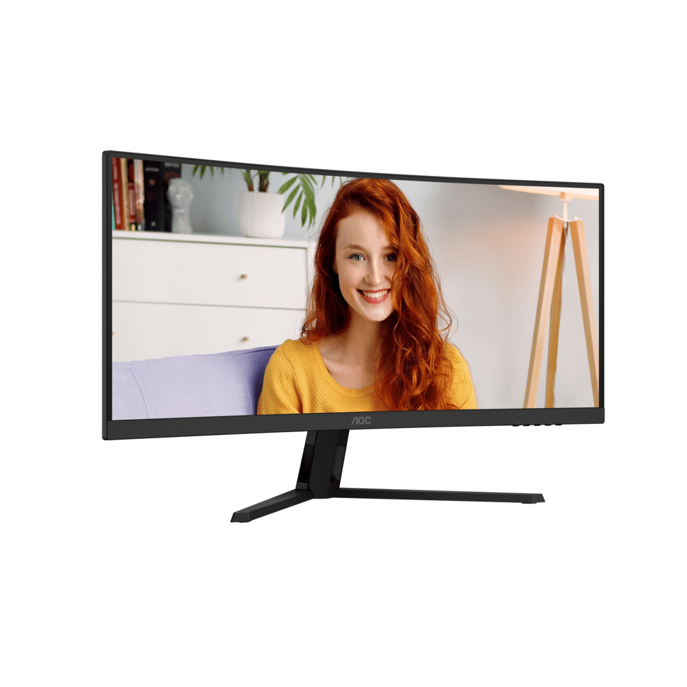 Монитор 34" AOC CU34B3E/01 VA 3440x1440 120Hz 1500R 4ms 300cd/m2 3500:1 1xHDMI 1xDP 1хAudio out