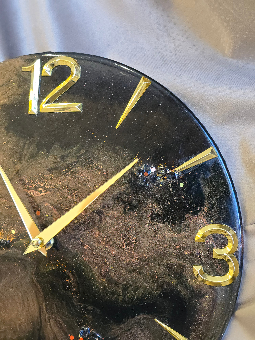 Настенные часы из эпоксидной смолы 30 см — космос в вашем интерьере 🌌✨