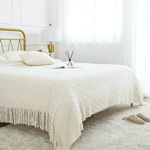 Плед 130*170 см «PALERMO» вязанный, цвет белый