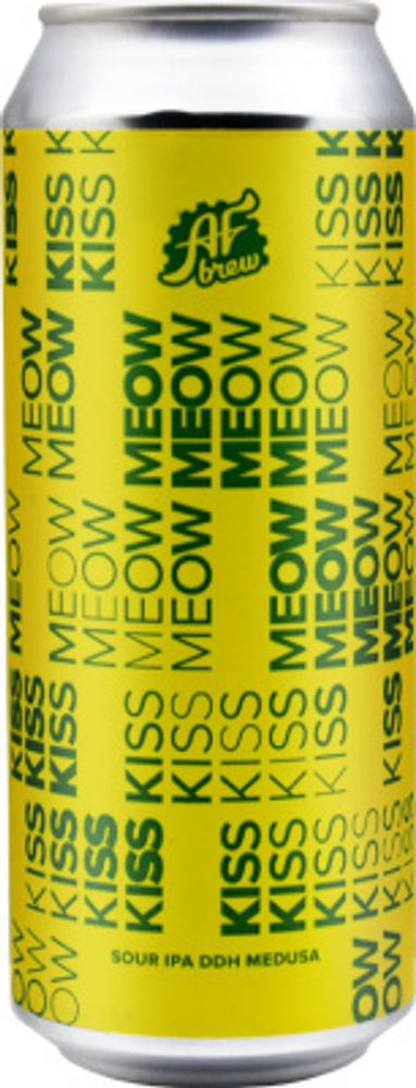 Пиво Аф Брю Кисс Кисс Мяу Мяу Медуза / AF Brew Kiss Kiss Meow Meow DDH Medusa 0.5 - банка