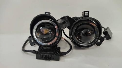 26 BI - BI+, Б. Дальний + Желтый / ПТФ (J-26, ближний, дальний + желтый) BI-LED (ближний/дальний), (Nissan, Infiniti), светодиодные противотуманные фары (2 шт. / комплект)