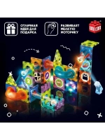 Магнитный конструктор «Магникс», горка из труб, светящийся,
