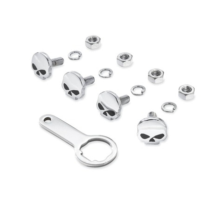 94546-05 Комплект для крепления номерного знака Harley-Davidson® в виде черепа
