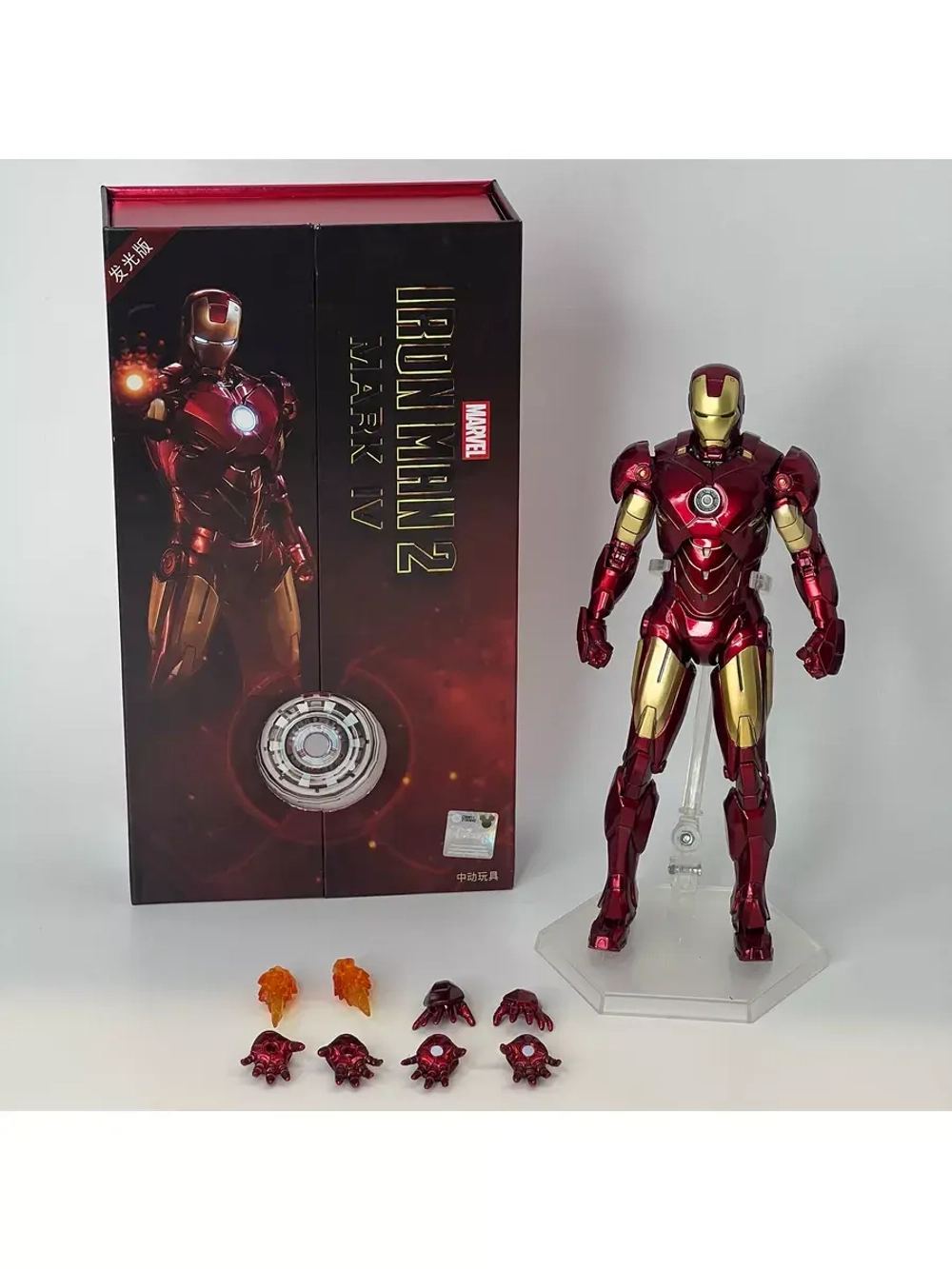 Фигурка Железный человек Marvel ZD Toys 1907-04 Mark 4 свет