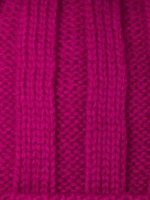 Шапка детская зимняя вязаная с помпоном и снуд