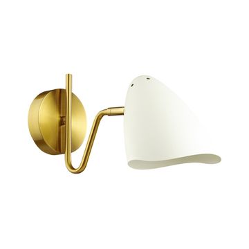 Бра 1*Е14 4540/1W латунь/белый MADISON Lumion