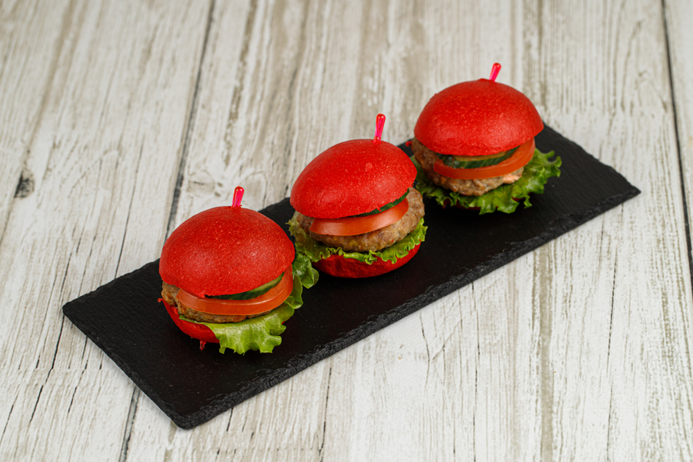 Мини бургер с мраморной говядиной