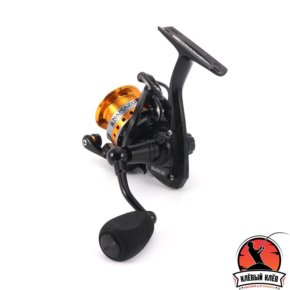 Катушка безынерционная Namazu PRO Alligator NEW AL4000, 5+1 подш., метал. шпуля + запасная графит. ш