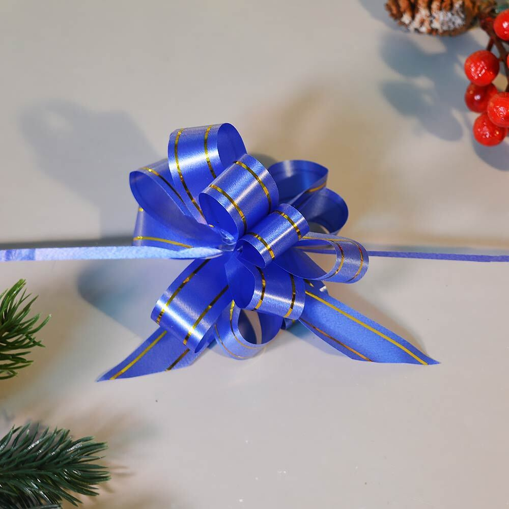 Бант-шар 1,8см с золотой полосой (микс)