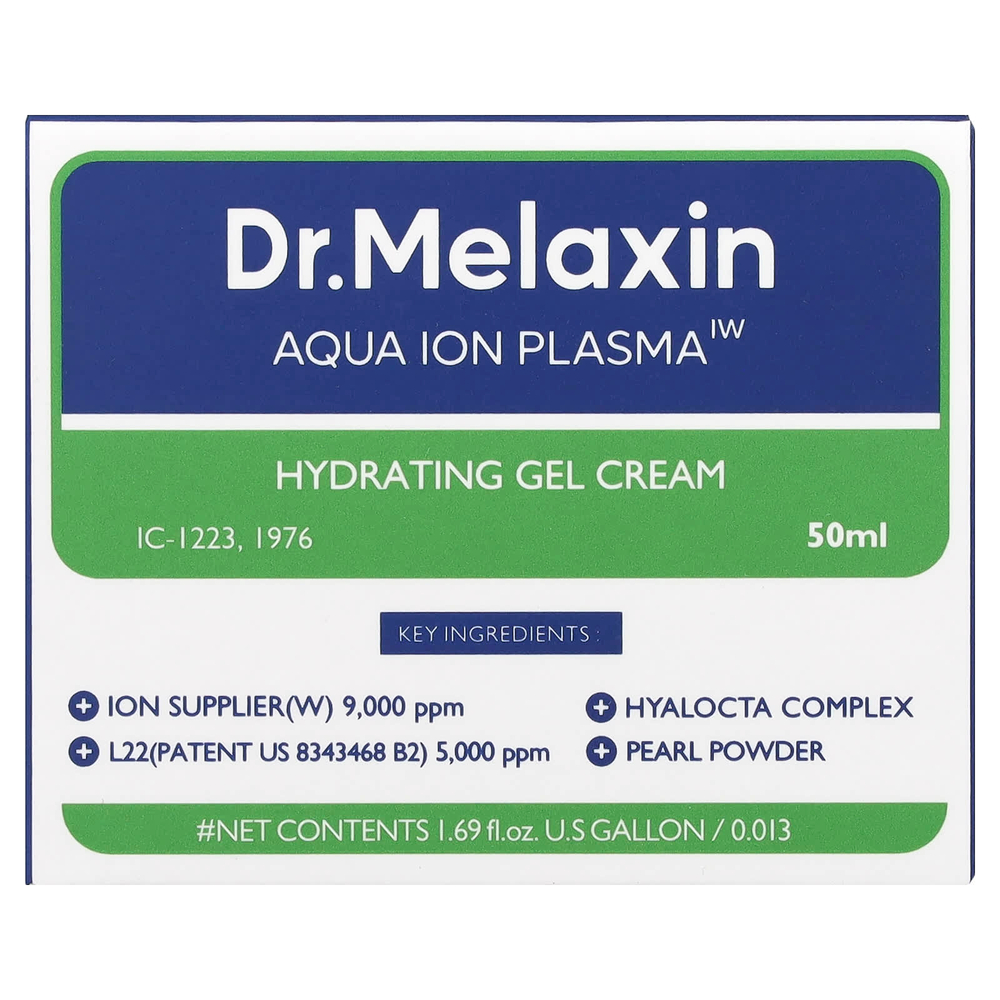 Dr.Melaxin, Aqua Ion Plasma Hydrating Gel Cream, 50 мл (1,69 жидк. Унции)