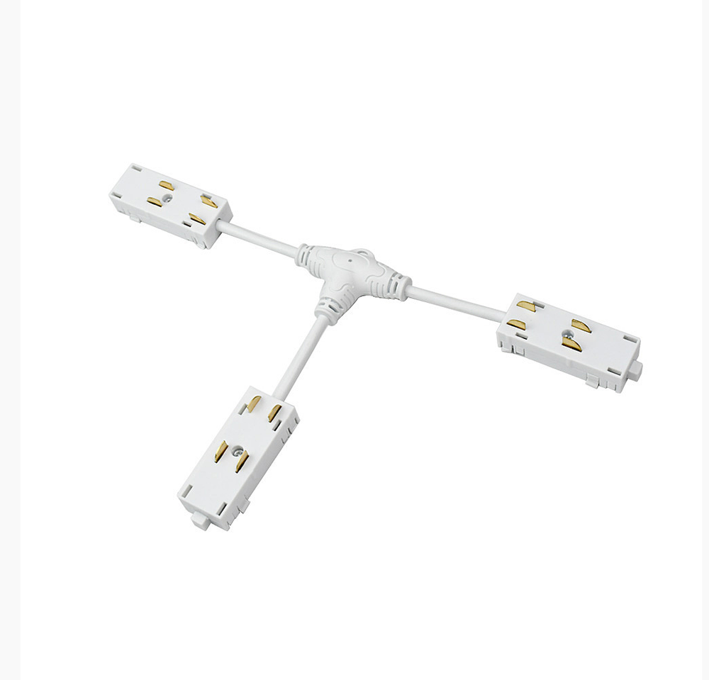 Гибкий Т-образный коннектор трека Denkirs Smart Uni TR2115-WH