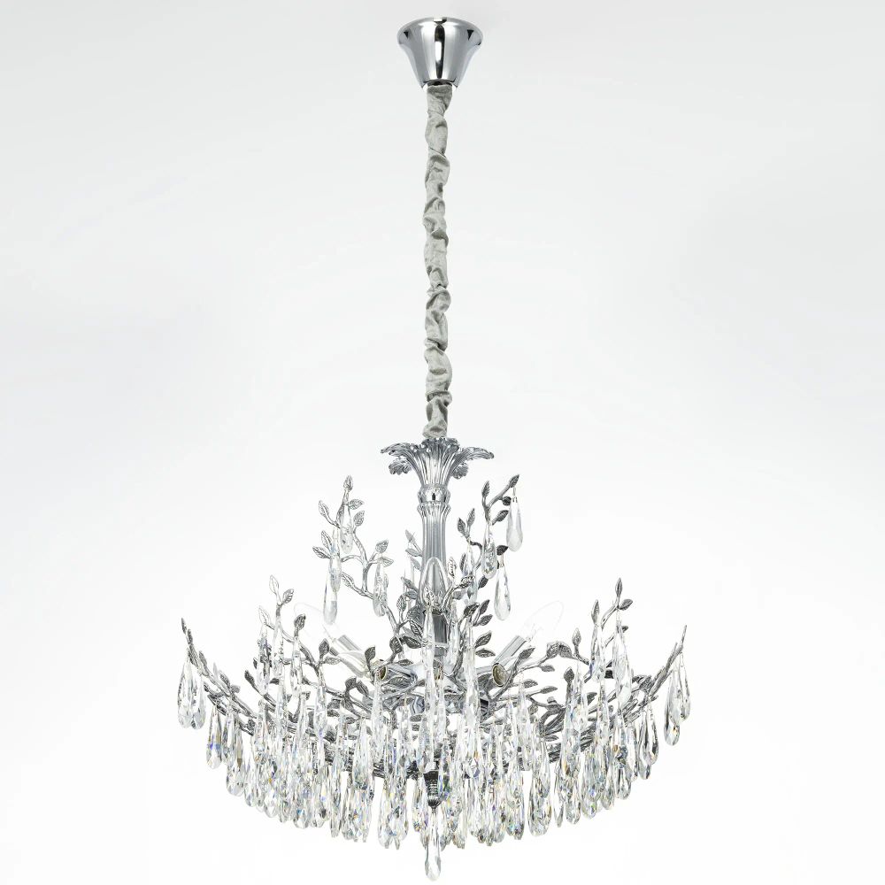 Citilux RITZ CL310081 Люстра хрустальная подвесная Хром