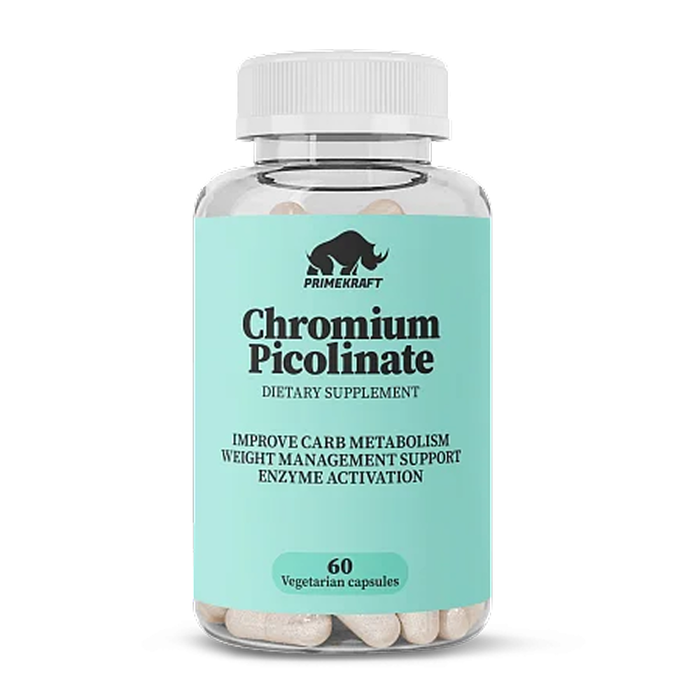 Пиколинат хрома, Chromium Picolinate, Prime Kraft, 60 вегетарианских капсул