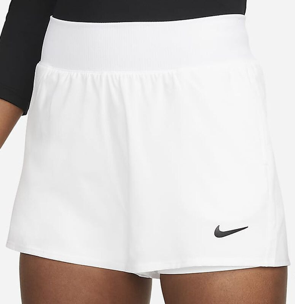 Женские Шорты теннисные Nike Court Victory Women's Tennis Shorts -  white/black - купить по выгодной цене | Теннисный магазин tennis-store.ru