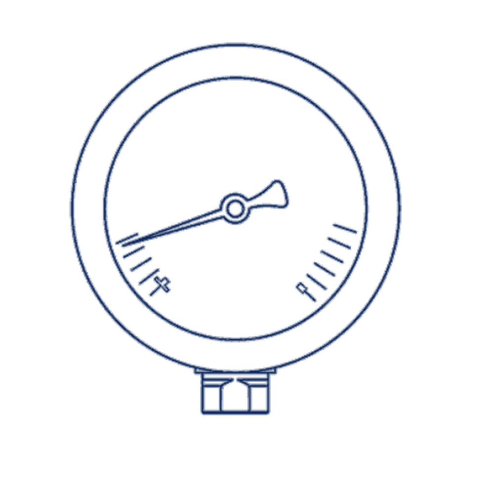 Манометр D63 G1/4 - 400 Bar - радиальное подключение