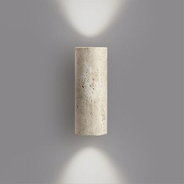 6625/2W HIGHTECH ODL24 227 бежевый/металл/травертин Настенный светильник IP20 LED GU10 2*7W 220V TRAVERTINO