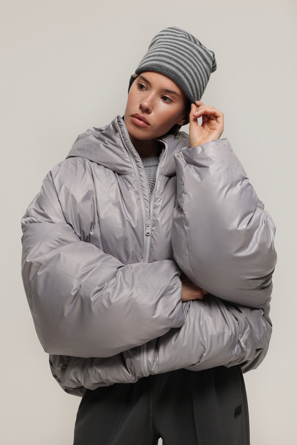 Пуховик укороченный