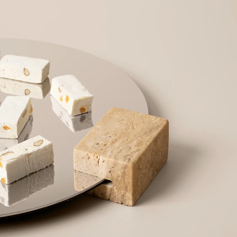 Поднос зеркальный Травертин