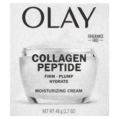 Olay, Collagen Peptide, увлажняющий крем, без отдушек, 48 г (1,7 унции)