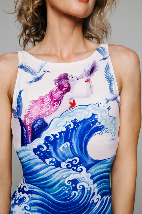 Купальник слитный Русалка