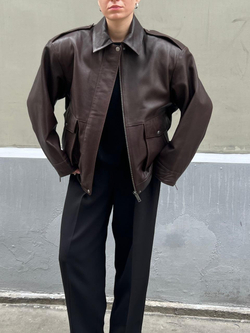 Кожаный бомбер Deauville