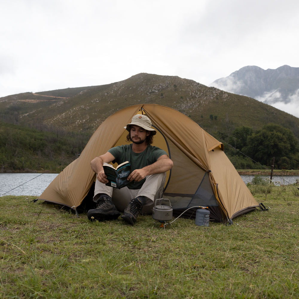 Палатка Naturehike Cycling (Spider) Si 1-местная, алюминиевый каркас, сверхлегкая, янтарная, артикул NH18A095-D-AYE.
