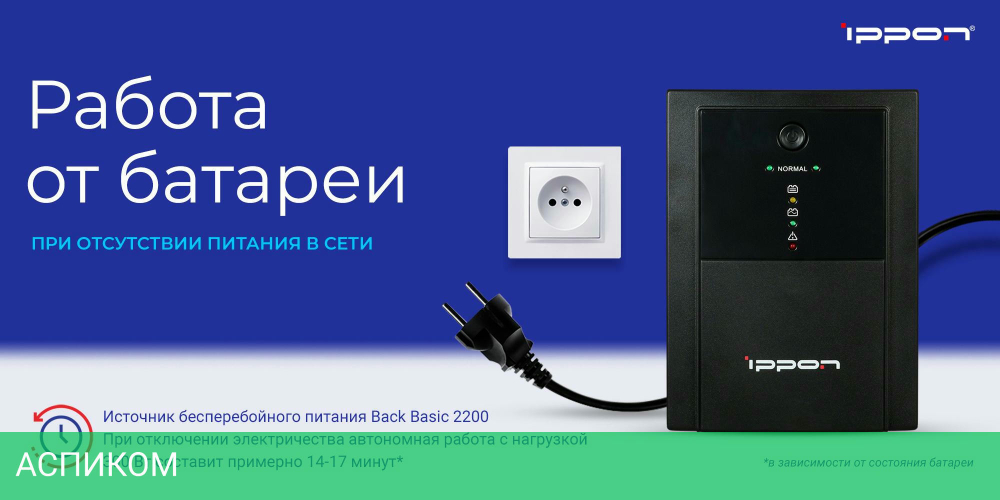 Источник бесперебойного питания Ippon Back Basic 2200 (1108031)