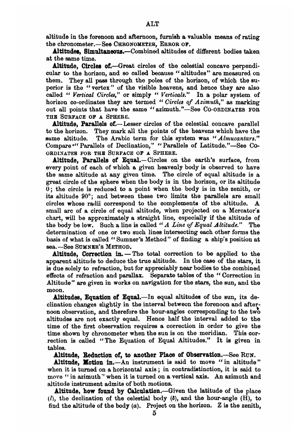 Glossary of navigation | JB Harbord