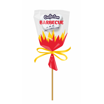 Маршмеллоу «Confectum Pops Barbecue» с ароматом ванили, 10,5 гр х 36 шт