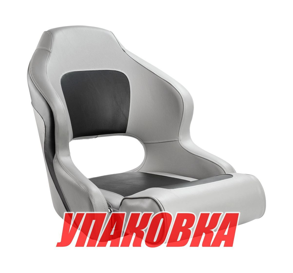 Кресло с болстером Delux Sport Flip Up, обивка угольный/серый винил (упаковка из 8 шт.)