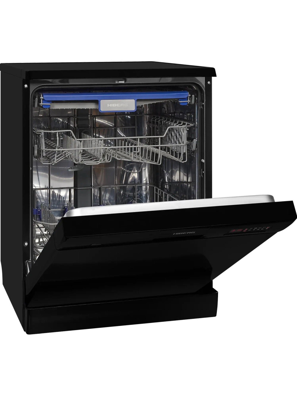 Посудомоечная машина Hiberg F68 1430 B отдельностоящая в черном цвете