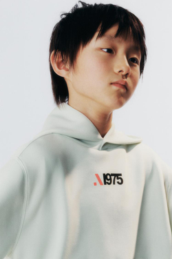 ZARA СПОРТИВНАЯ ТОЛСТОВКА С ПРИНТОМ, МЯТНЫЙ