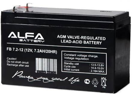 Аккумулятор Alpha Battery FB7.2-12 (12V 7.2Ah)