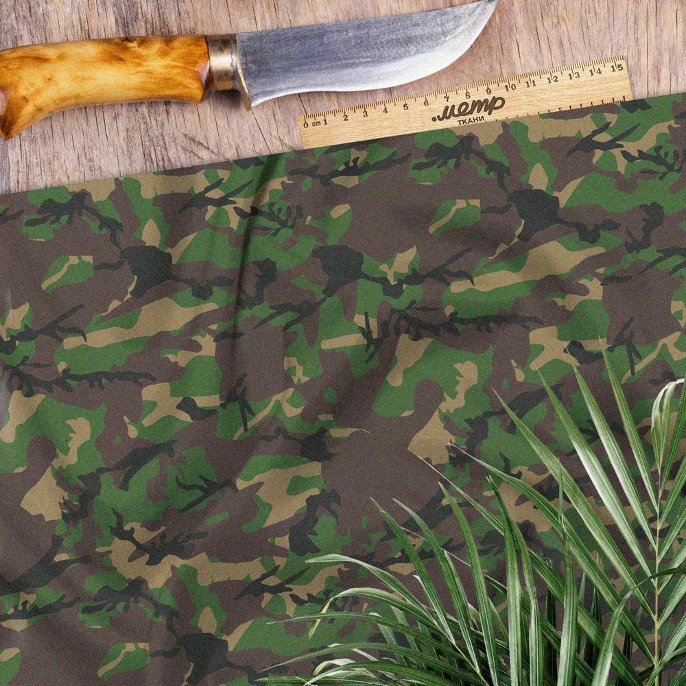 Ткань мембрана серо-зеленый милитари