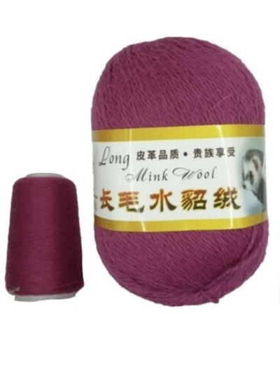 Пряжа "Норка" длинноворсовая, Пух норки-90 % Полиамид-10 %