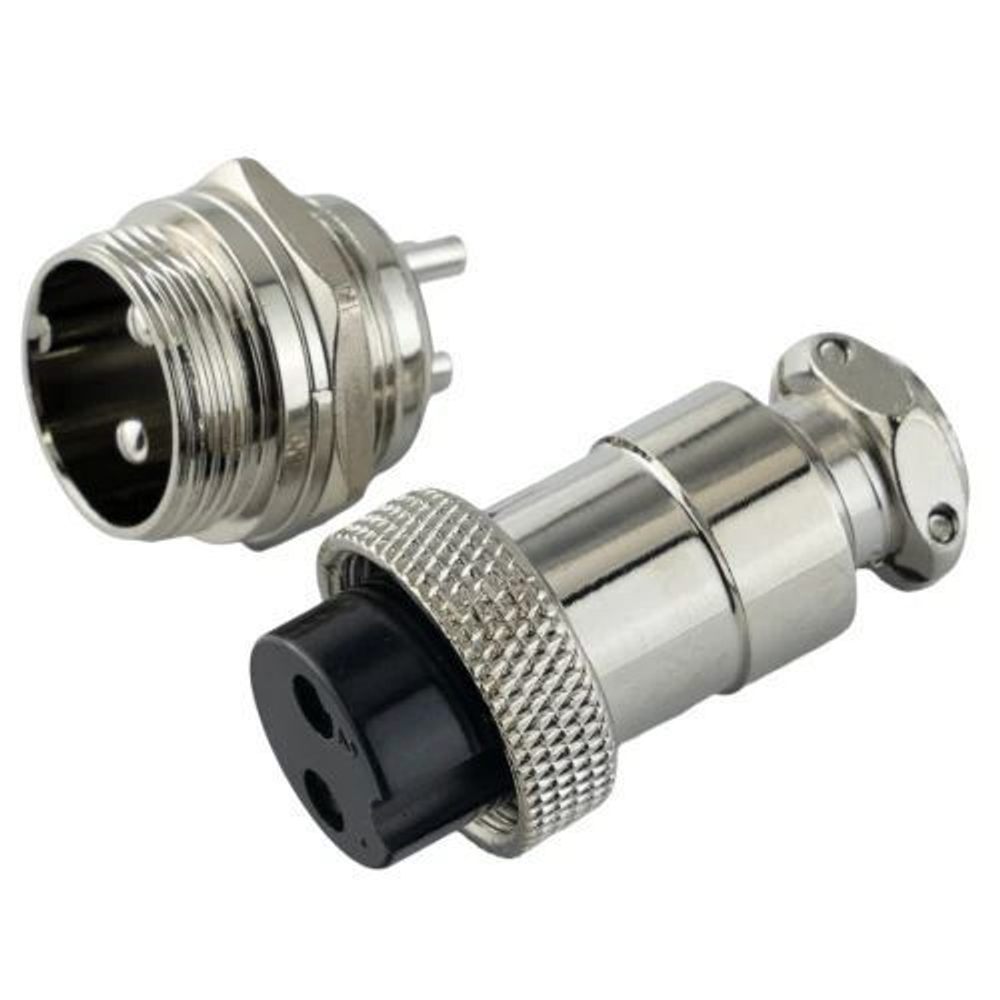 Авиационный разъем GX20 2Pin (штекер+гнездо)