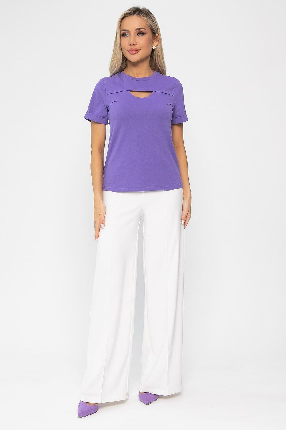 Футболка Дорис (фиолетовая) Б13671-50М LT Collection