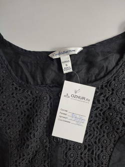 Топ Croft&Barrow из льна и хлопка 52 размер