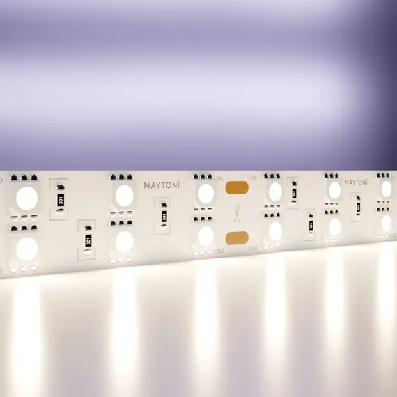 Светодиодная лента 24В 5050 28,8Вт/м 4000K 5м IP20 15мм Led Strip 20035