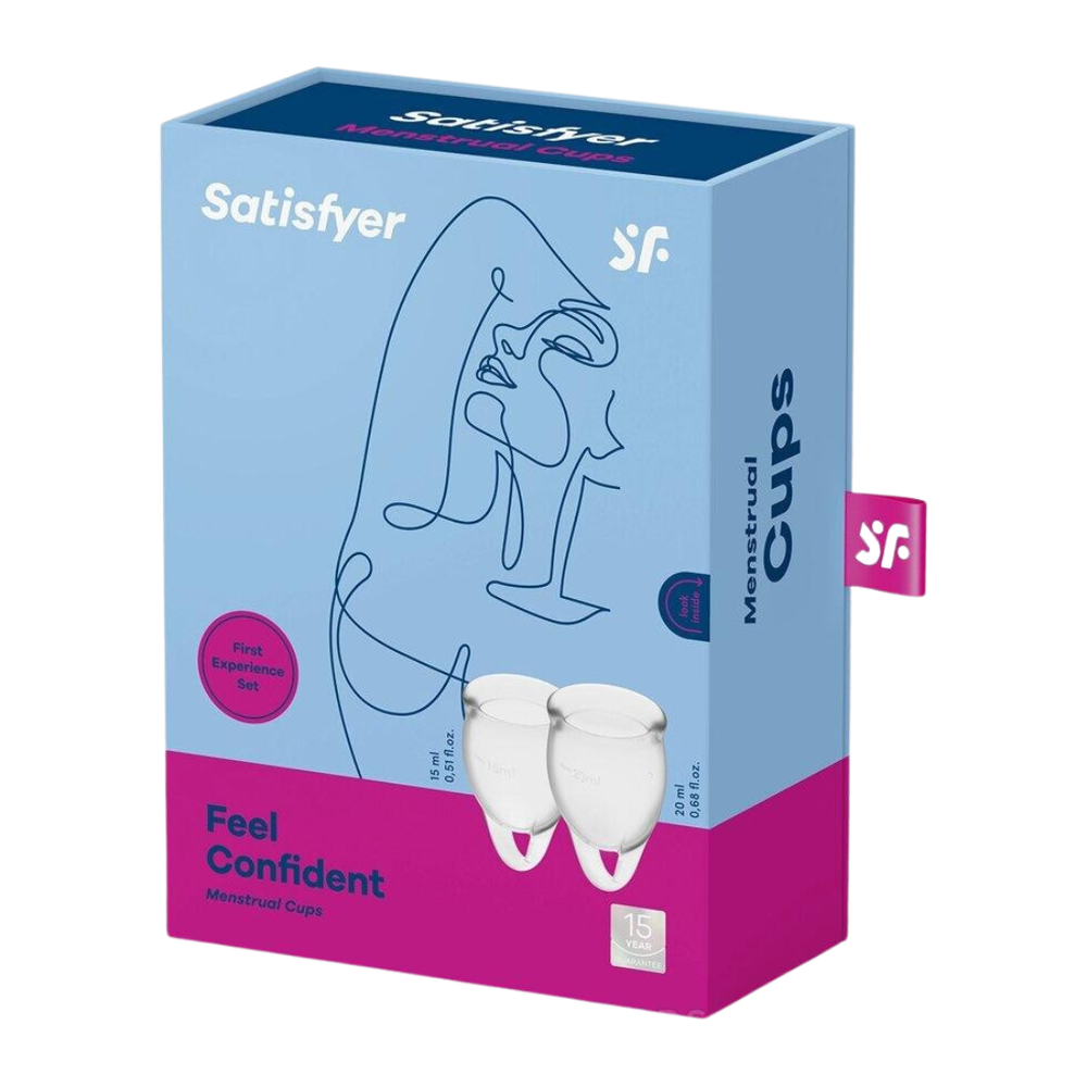 Менструальные чаши Feel confident от Satisfyer (15 и 20 мл)