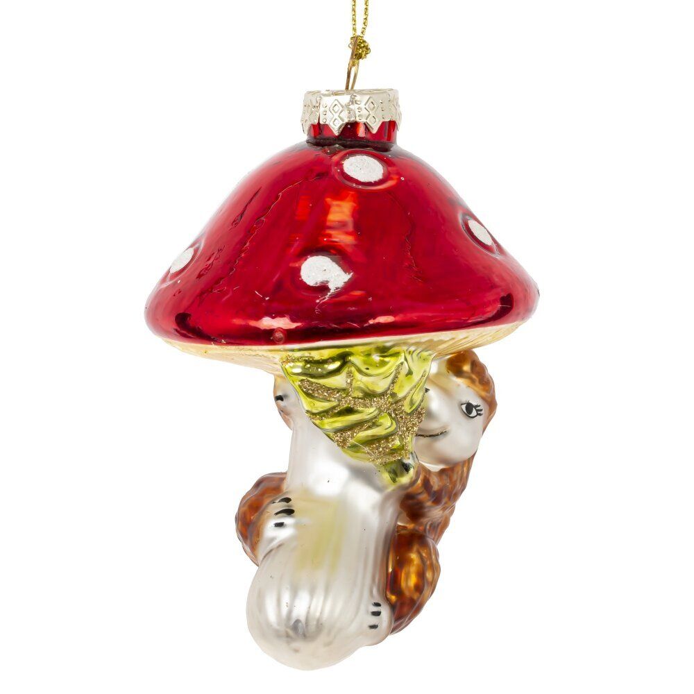 GAEM Украшение новогоднее "Гриб и ёж", L6,5 W6 H11 см