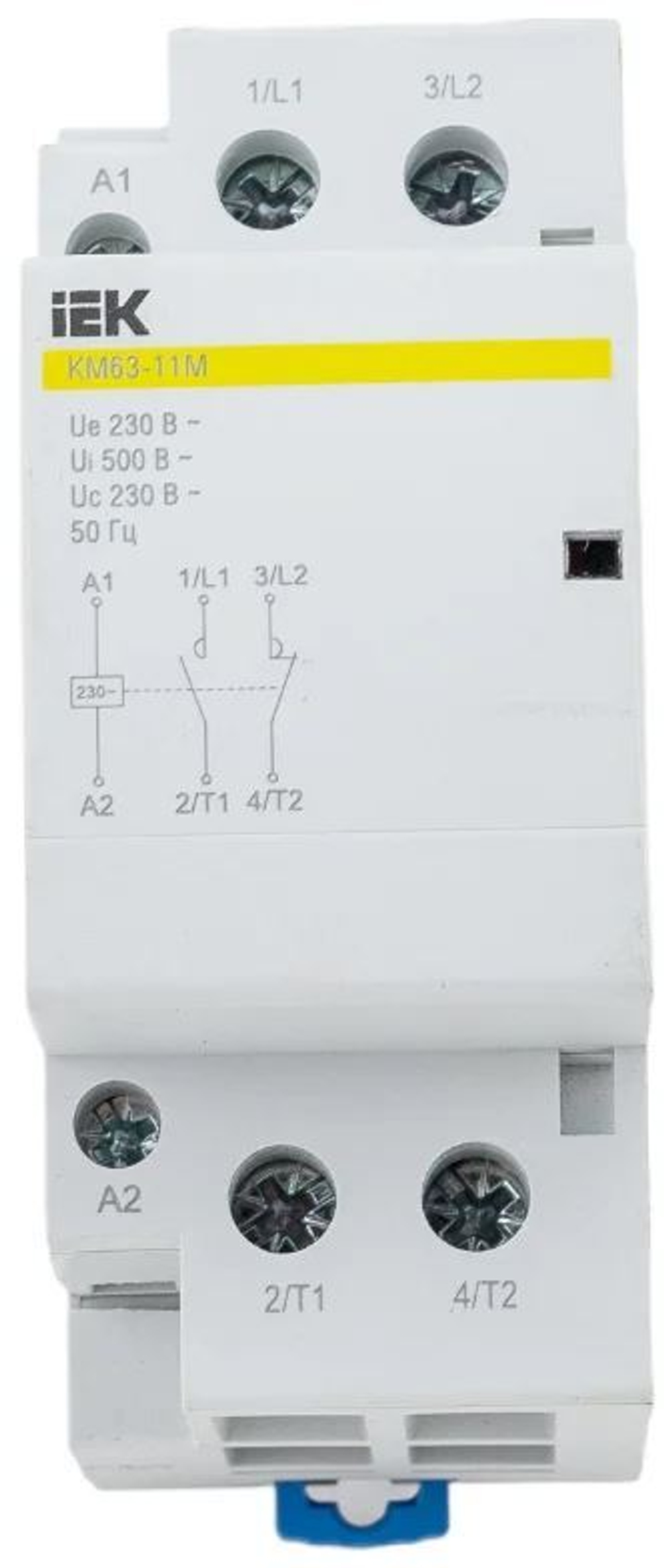 Контактор модульный IEK MKK11-63-11
