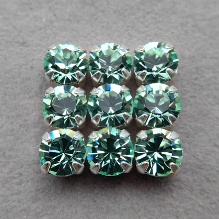 Шатон Preciosa Maxima в оправе, Chrysolite/Silver