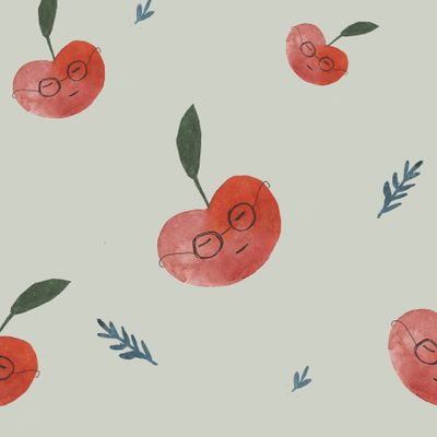 яблоки акварельные