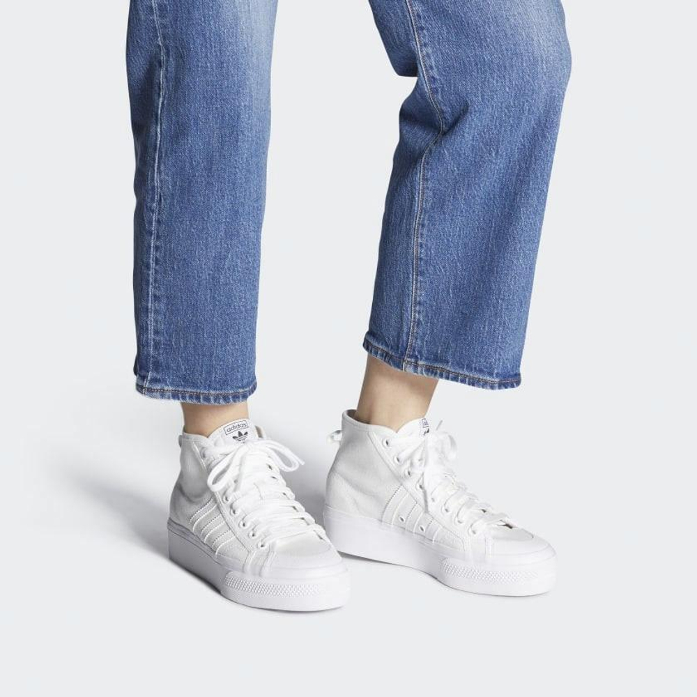 Кроссовки Adidas Originals Nizza Platform Mid (Женская размерная сетка)