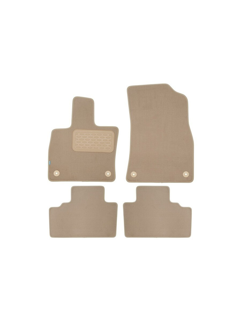 Коврики в салон для GEELY Atlas Pro (FX11) 2023-, 4шт (текстиль, бежевые) KLEVER0407503222112KH