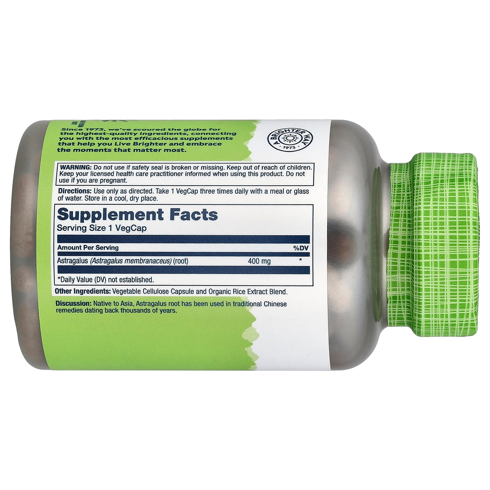 Solaray, True Herbs, астрагал, 400 мг, 180 вегетарианских капсул