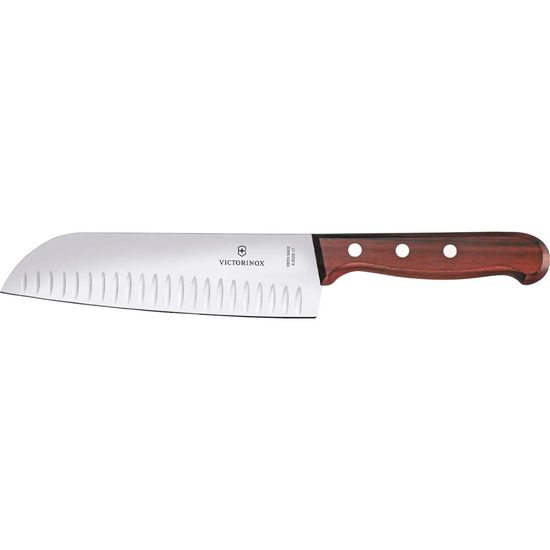 Кухонный нож Victorinox Мод. WOOD SANTOKU FLUTED #6.8520.17RADG