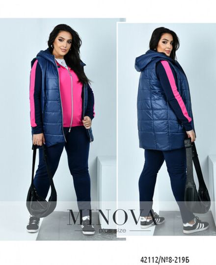 Жилет 8-219Б-синий Minova Фото 1